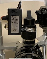 Portable side illuminator for Topcon, Zeiss, etc