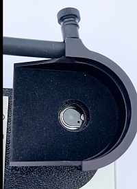 Universal receiver fits custom collars on your slit lamp